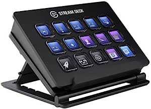 Elgato Stream Deck【15キー配列】ライブコンテンツ作成用のコントローラー 配信者向けデバイス OBS/Streamlabs/Twitch/YouTube連携(調節可能なスタンド付き)Windows 10/macOS(10.13�とそれ以降)対応