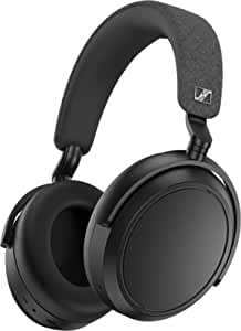 ゼンハイザー Sennheiser ワイヤレスヘッドホン MOMENTUM 4 Wireless Black 高性能ドライバー ノイズキャンセリング 60時間再生 タッチパネル 低遅延 aptX Adaptive マルチポイント