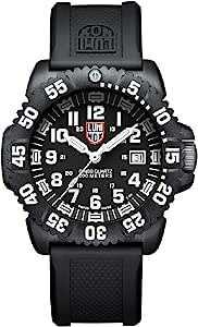 ルミノックス / LUMINOX メンズ腕時計 NAVY SEALs DIVE WATCH 3050 COLORMARK SERIES (ネービーシールズ) ブラック(ホワイト) 3051 [並行輸入品]