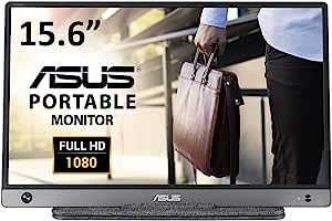 ASUS MB16AH モバイルモニター モバイルディスプレイ 15.6インチ/IPS/フルHD/PS4・Switch・PC・スマホ対応/薄さ9mm・軽量730g/USB-C・HDMI/スピーカー/3年保証