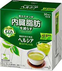 [機能性表示食品] ヘルシア 茶カテキンの力 緑茶風味 スティック 【15日分(1日2本)】 (内臓脂肪が気になる方に) 30本 3グラム