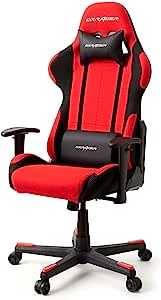 DXRacer (ディーエックスレーサー) 【正規輸入品】ゲーミングチェア オフィスチェア フォーミュラ FORMULA ファブリック DXR-RDN V2 レッド 低座面 eスポーツ 最長５年保証 デラックスレーサー テレワーク リモートワーク 腰痛