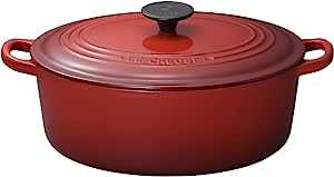 ル・クルーゼ(Le Creuset) 鋳物 ホーロー 鍋 ココット・オーバル 27 cm チェリーレッド ガス IH オーブン 対応 【日本正規販売品】