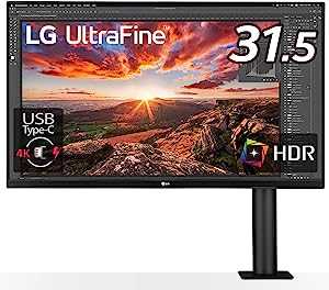 LG エルゴノミクス スタンド モニター ディスプレイ 32UN880-B 31.5インチ/4K/HDR/IPS非光沢/USB Type-C,HDMI×2、DP/FreeSync/スピーカー/チルト,スイベル,高さ調節,ピボット対応/フリッカーセーフ,ブルーライト低減/3年安心・無輝点保証