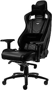 noblechairs EPIC ゲーミングチェア【 ブラック 】 日本正規代理店品 安定感のある座り心地 ドイツ「Caseking」が手がけるチェアブランド ノーブルチェアーズ エピック NBL-PU-BLA-003