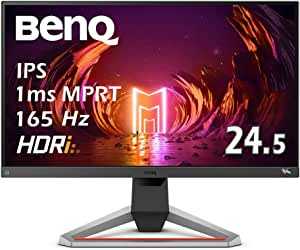 BenQ MOBIUZ EX2510S ゲーミングモニター (24.5インチ/165Hz/IPS/フルHD/1ms/HDRi treVoloスピーカー/FreeSync Premium/高機能スタンド/ゲームモード(FPS/RPG/レーシング)