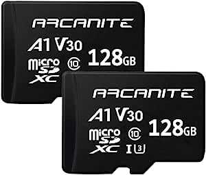 【Amazon.co.jp 限定】アルカナイト(ARCANITE) 2枚セット 128GB microSDXCカード UHS-I U3, A1, V30, 4K, C10 - AK2PV30A1128