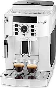 【エントリーモデル】デロンギ(DeLonghi) 全自動コーヒーメーカー マグニフィカS ミルク泡立て:手��動 1.8L ホワイト ECAM22112W