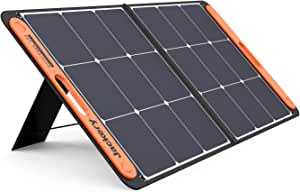 Jackery SolarSaga 100 ソーラーパネル 100W ETFE ソーラーチャージャー 折りたたみ式 DC出力 ポータブル電源 充電器 USB出力 スマホやタブレット 充電可能 高変換効率 薄型 軽量 コンパクト 単結晶 防災 IP65防水 (100W 18V 5.55A) Jackery ポータブル電源 2000Pro/1500Pro/1500/1000Pro/1000/708/400/240用