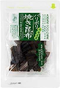 【3袋】三海幸 パリポリ焼き昆布 無添加 北海道産 天然昆布スナック 旨味たっぷりの天然だし おつまみ 昆布 おやつ ヘルシー