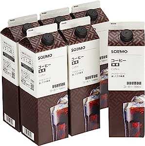 [Amazonブランド] SOLIMO ドトールコーヒー アイスコーヒー 1L×6本