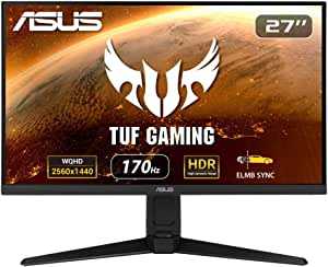 ASUS ゲーミングモニター TUF Gaming VG27AQL1A 27インチ/WQHD/IPS/170Hz/1ms/HDR/PS5/NVIDIA ULMB/DP,HDMIx2/国内正規品