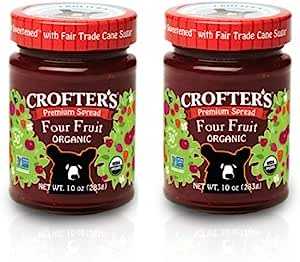 Crofter's Organic オーガニック ジャム(フォーフルーツ)(10oz)x2個セット[海外直送品][並行輸入品]