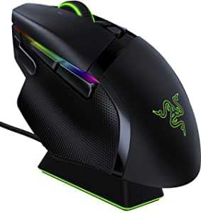 Razer Basilisk Ultimate ゲーミングマウス 高速無線 11ボタン チルトスイッチ Focus+センサー 20000DPI 充電スタンド付 Chroma【日本正規代理店保証品】 RZ01-03170100-R3A1