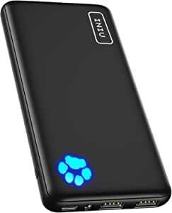 INIU モバイルバッテリー 10000mAh (大容量 最軽量 小型 3台同時充電)【USB-C入出力ポート PSE認証済 LEDライト付き 低電流モード搭載】携帯充電器 薄型 アウトドア/災害/緊急用の便利グッズ モバイル・バッテリー iPhone 14 13 Pro Max 12 11 X XS iPad AirPods Pro Samsung Xiaomi OPPO Sony Xperia など各種対応