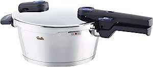 フィスラー (Fissler) 圧力鍋 ビタクイック 3.5L ガス IH 対応 2~3人向 おすすめ pressure cooker 2段階圧力設定 ドイツ製 ステンレス製 【日本正規販売品】 600-300-03-000