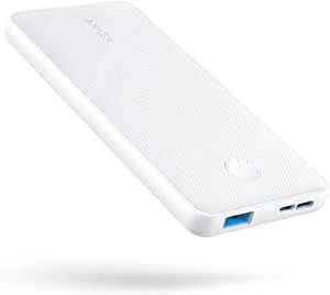 Anker PowerCore Slim 10000（モバイルバッテリー 大容量 薄型 10000mAh）【USB-C入力ポート/PSE技術基準適合/PowerIQ ＆ VoltageBoost/低電流モード搭載】iPhone ＆ Android 各種対応（ホワイト）