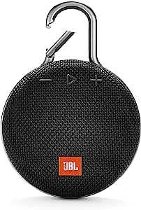 JBL CLIP3 Bluetoothスピーカー IPX7防水/パッシブラジエーター搭載/ポータブル/カラビナ付 ブラック JBLCLIP3BLK