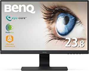 BenQ GW2480 アイケアモニター (23.8インチ/フルHD/IPS/輝度自動調整(B.I.)搭載/ウルトラスリムベゼル/DisplayPort,HDMI,VGA端子) ブラック