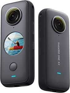 Insta360 ONE X2 通常版-インスタ360 360度全天球 アクションカメラ LCDタッチスクリーン スポーツカメラ10m防水IPX8 HDR 5.7K FlowState安定化機能 手ブレ補正 超広角パノラマ撮影 自動編集 WiFiプレビュー