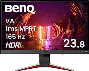 BenQ MOBIUZ EX240N ゲーミングモニター 23.8インチ フルHD/VA/1ms/165Hz/HDRi/treVoloスピーカー/FreeSync Premium/Black eQualizer/輝度自動調整機能（B.I.+）搭載/ブルーライト軽減/フリッカーフリー