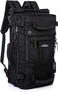 Overmont 登山リュック40L 大容量 3WAY バックパック 15.6インチPC リュックサック スクエア 防水 アウトドア 防災 旅行